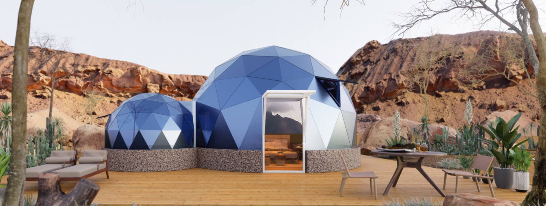 冀州市球形智能光伏玻璃星空房